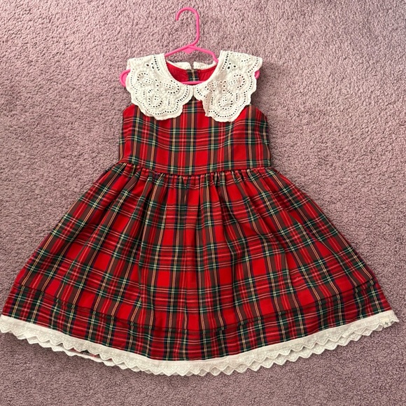 Red Plaid Christmas Tartan Dress - Picture 4 of 6